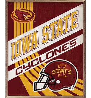 Striped Poster Iowa State University